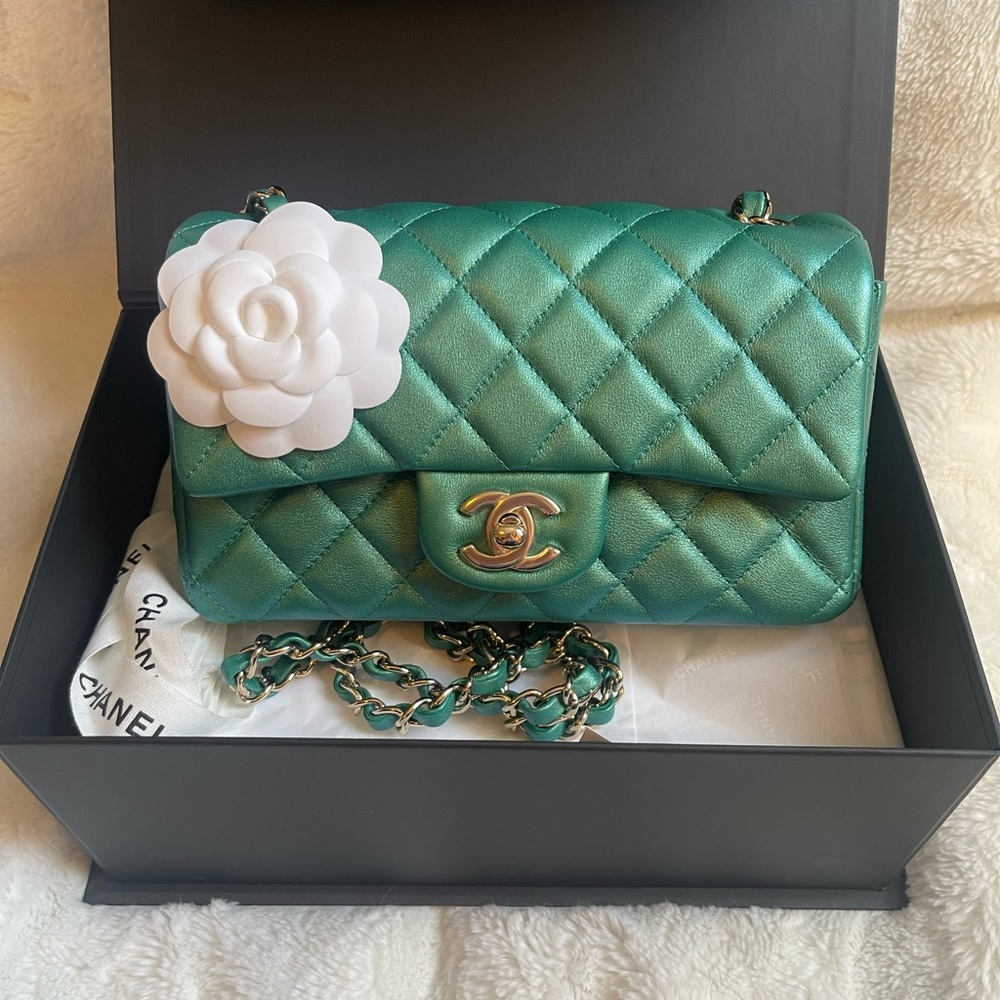 Chanel Mini Rectangular iridescent